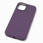 Solid Dark Purple Silicone Phone Case - Fits iPhone&reg; 13/14/15,