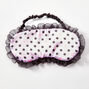 Polka Dot Ruffle Sleeping Mask - Pink,