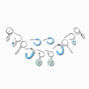 Light Blue Hoop Earring Stackables Set - 6 Pack,