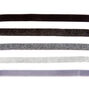 5 Pack Grey Scale Glitter Choker Necklaces,