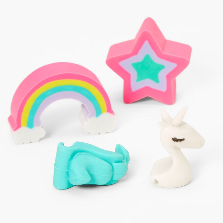 Rainbow Unicorn Erasers - 15 Pack,
