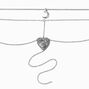 Silver Fortune Teller Multi-Strand Choker Necklaces - 2 Pack,