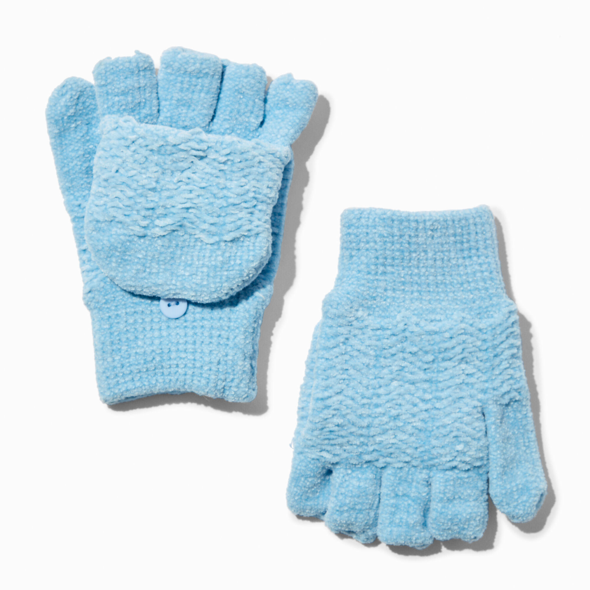 View Claires Convertible Gloves Light Blue information