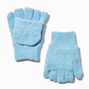 Gants convertibles bleu clair,