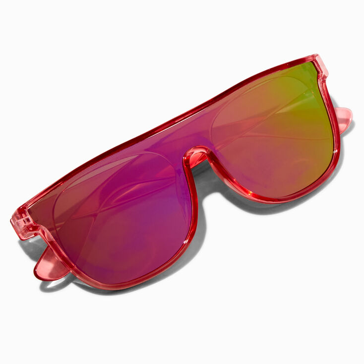 Claire&#39;s Club Pink Shield Sunglasses,