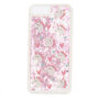Coque de portable licorne &agrave; paillettes roses,