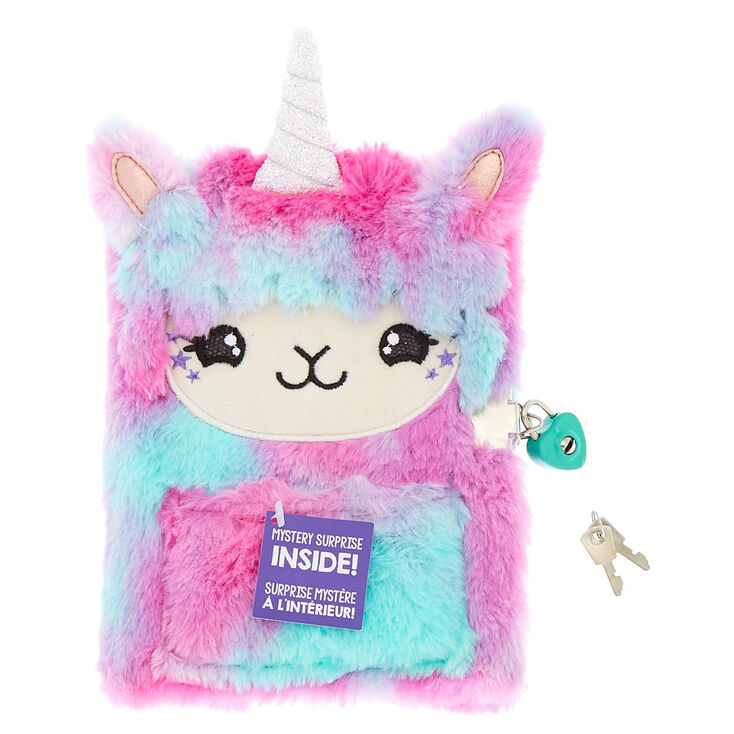 Lala the Llamacorn Soft Lock Notebook - Pink,