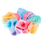 Medium Pastel Rainbow Velvet Hair Scrunchie,