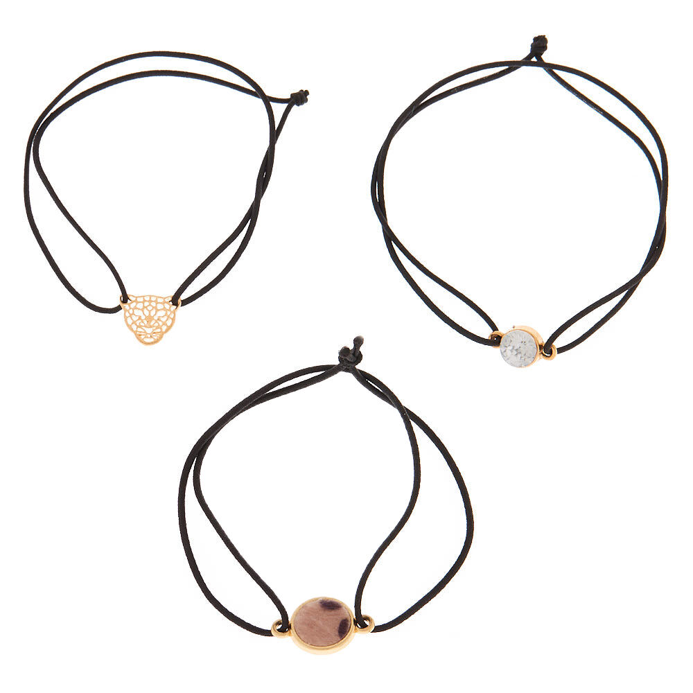 Fierce Leopard Stretch Bracelets - 3 Pack,