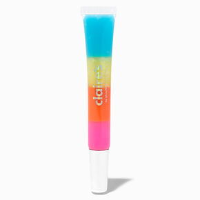 Rainbow Stacked Lip Gloss Tube,