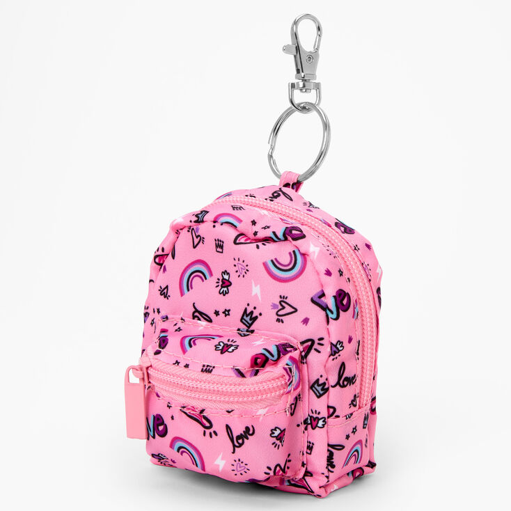 Rainbow Love 4'' Backpack Stationery Set - Pink | Claire's US