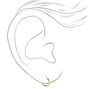 C LUXE by Claire&#39;s 18k Gold Plated Cubic Zirconia Earrings Set - 2 Pack,