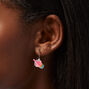 Rainbow 0.5&quot; Bubble Tea Drop Earrings,