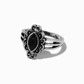 Silver-tone Ballet Grunge Mixed Rings - 10 Pack ,