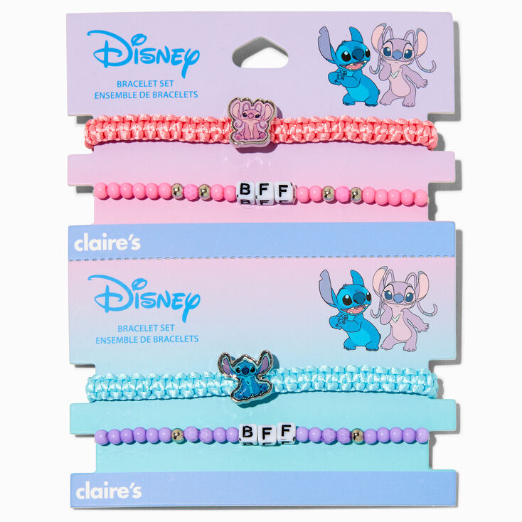 Disney Stitch Claire&#39;s Exclusive BFF Bracelet Set - 4 Pack,