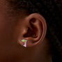 Clous d&#39;oreilles dauphin aluminium couleur dor&eacute;e,