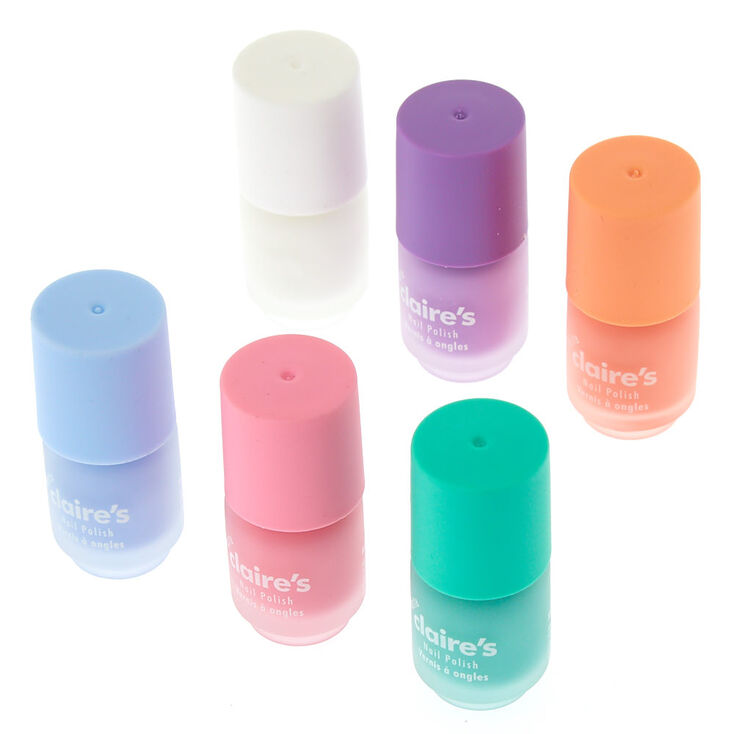 Mini Matte Pastel Nail Polish - 6 Pack,