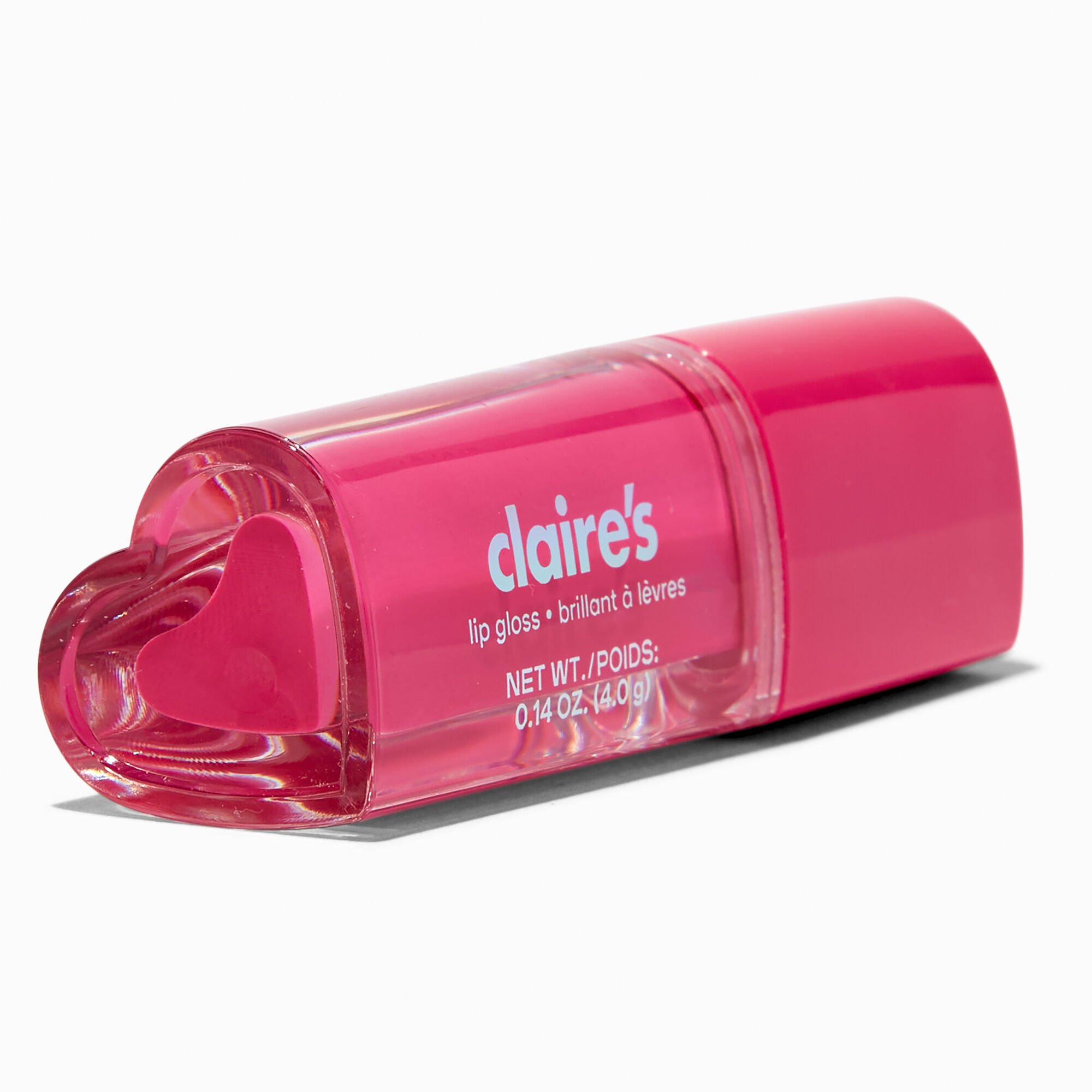 View Claires Heart Shaped Lip Goss Tube Hot Pink information