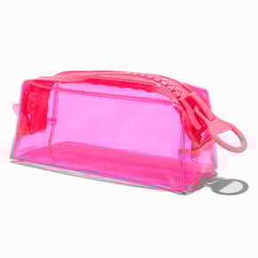 Pink Neon Colorblock Pencil Case,