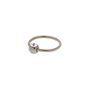 Silver-tone Titanium Cubic Zirconia 20G Cartilage Hoop Earring,