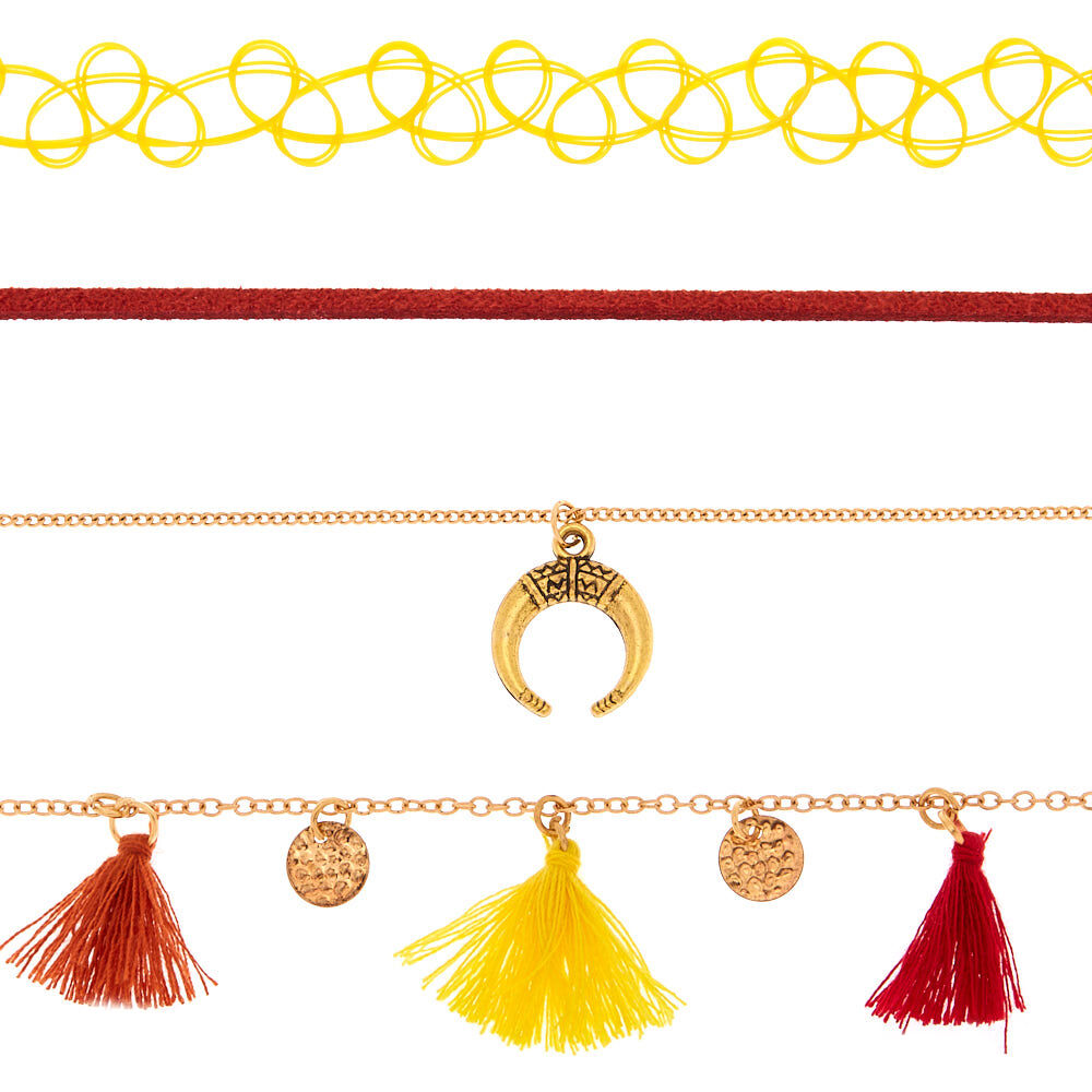Southwest Choker Necklaces - 4 Pack,