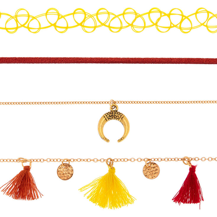 Southwest Choker Necklaces - 4 Pack,
