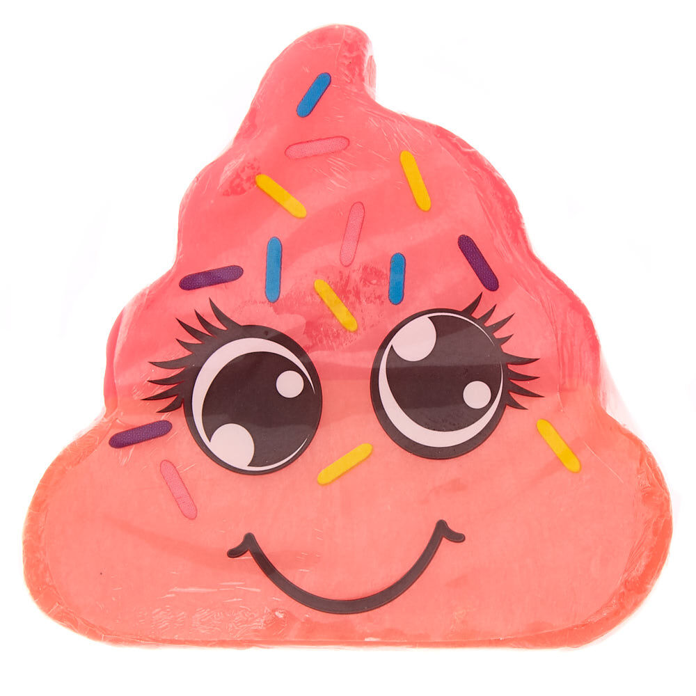 Savon de bain rose parfumé en forme de crotte donut,