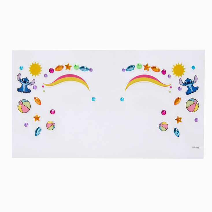 Disney Stitch Claire&#39;s Exclusive Summer Face Gems - 23 Pack ,