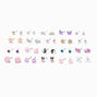 Mixed Metal Icon Stud Earrings - 20 Pack,