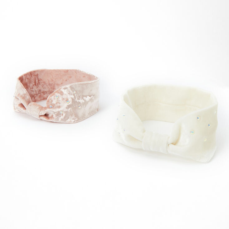 Claire's Bandeaux torsadés en imitation velours Claire's Club - Lot de 2