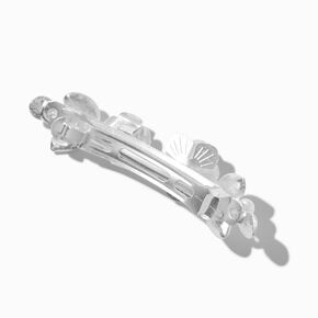 Pearlized Rose Hair Clip ,