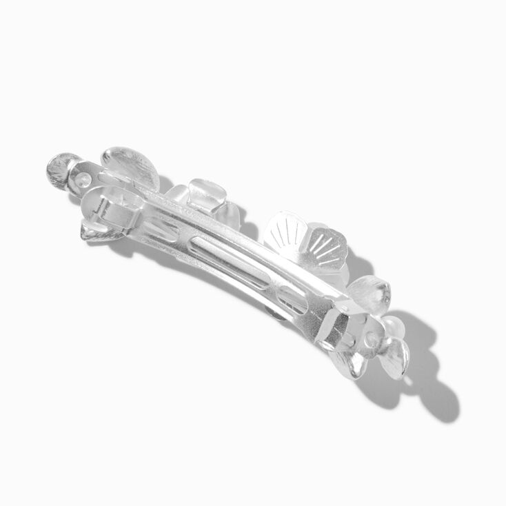 Pearlized Rose Hair Clip ,