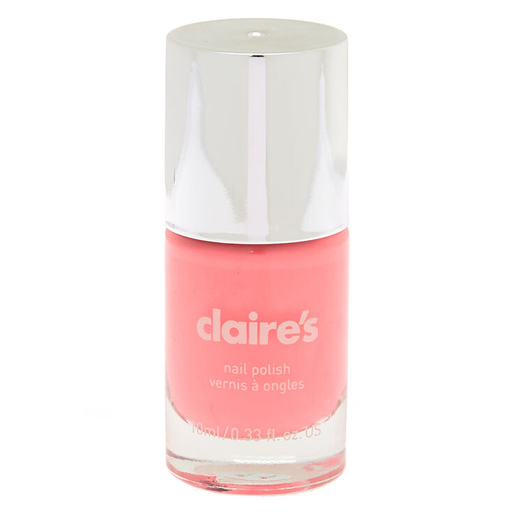 Vernis &agrave; ongles uni rose fluo,
