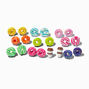 Glitter Rainbow Donut Stud Earrings - 9 Pack,