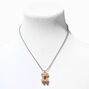 Fuzzy Brown Teddy Bear  Pendant Necklace,