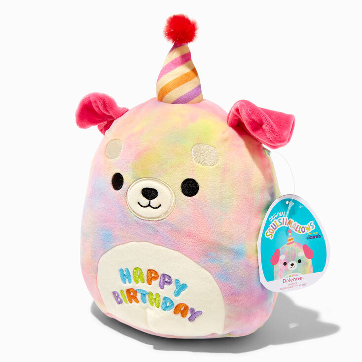 Squishmallows&trade; Claire&#39;s Exclusive 8&quot; Birthday Puppy Plush Toy,
