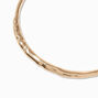 Gold-tone Hammered Texture Collar Necklace,