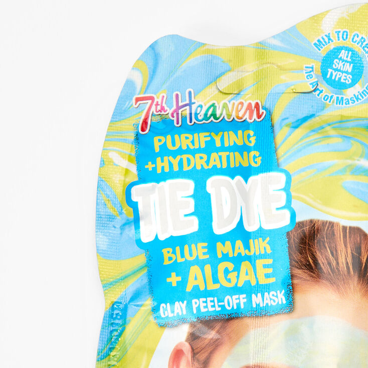 7th Heaven Tie Dye Blue Magik + Algae Clay Peel Off Face Mask,