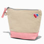 DIY Small Pink Rainbow Heart Coin Purse,