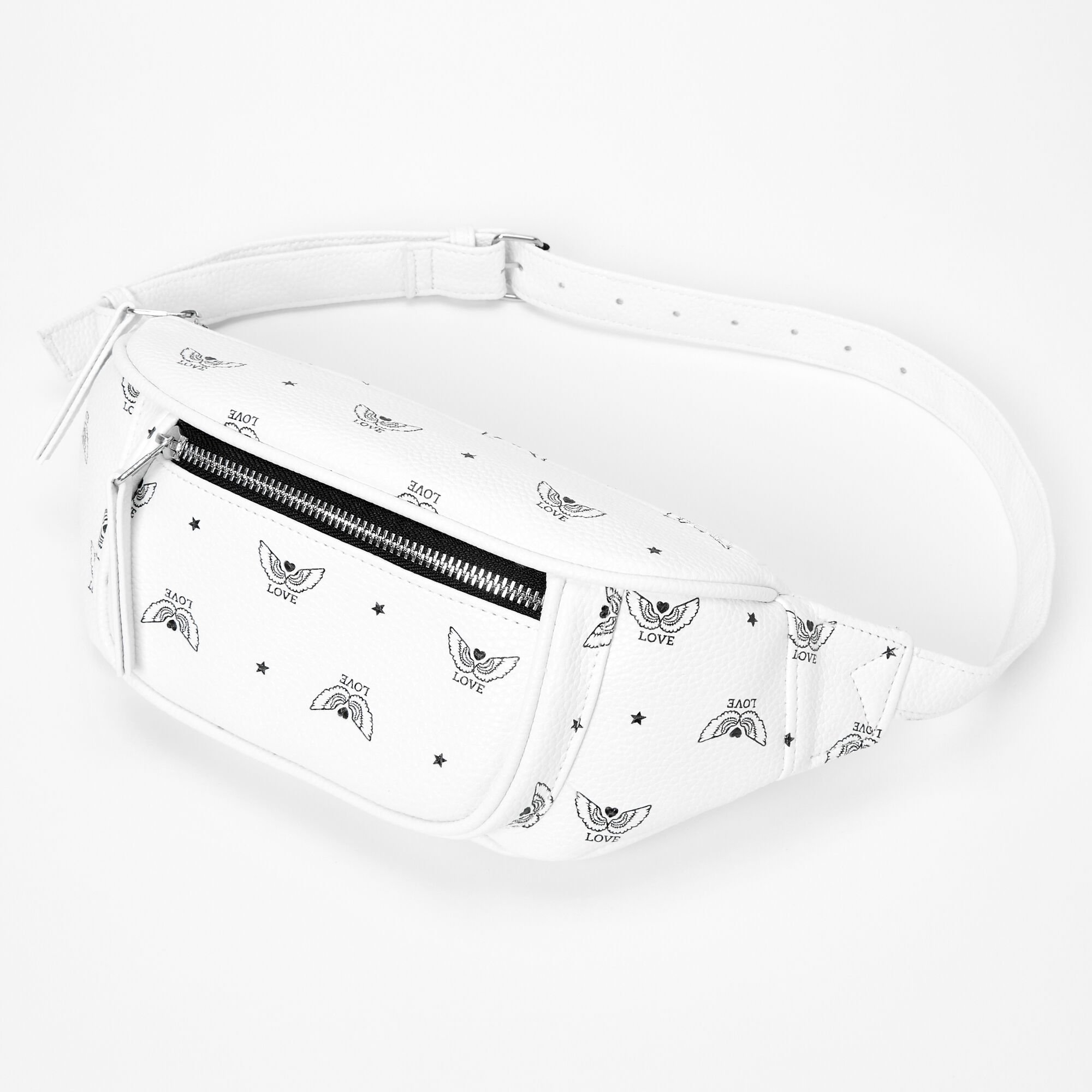 Claire's Sac banane en similicuir ailes « Love »
