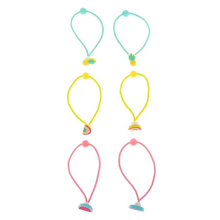 Claire&#39;s Club Summer Fruit Hair Bobbles - 6 Pack,