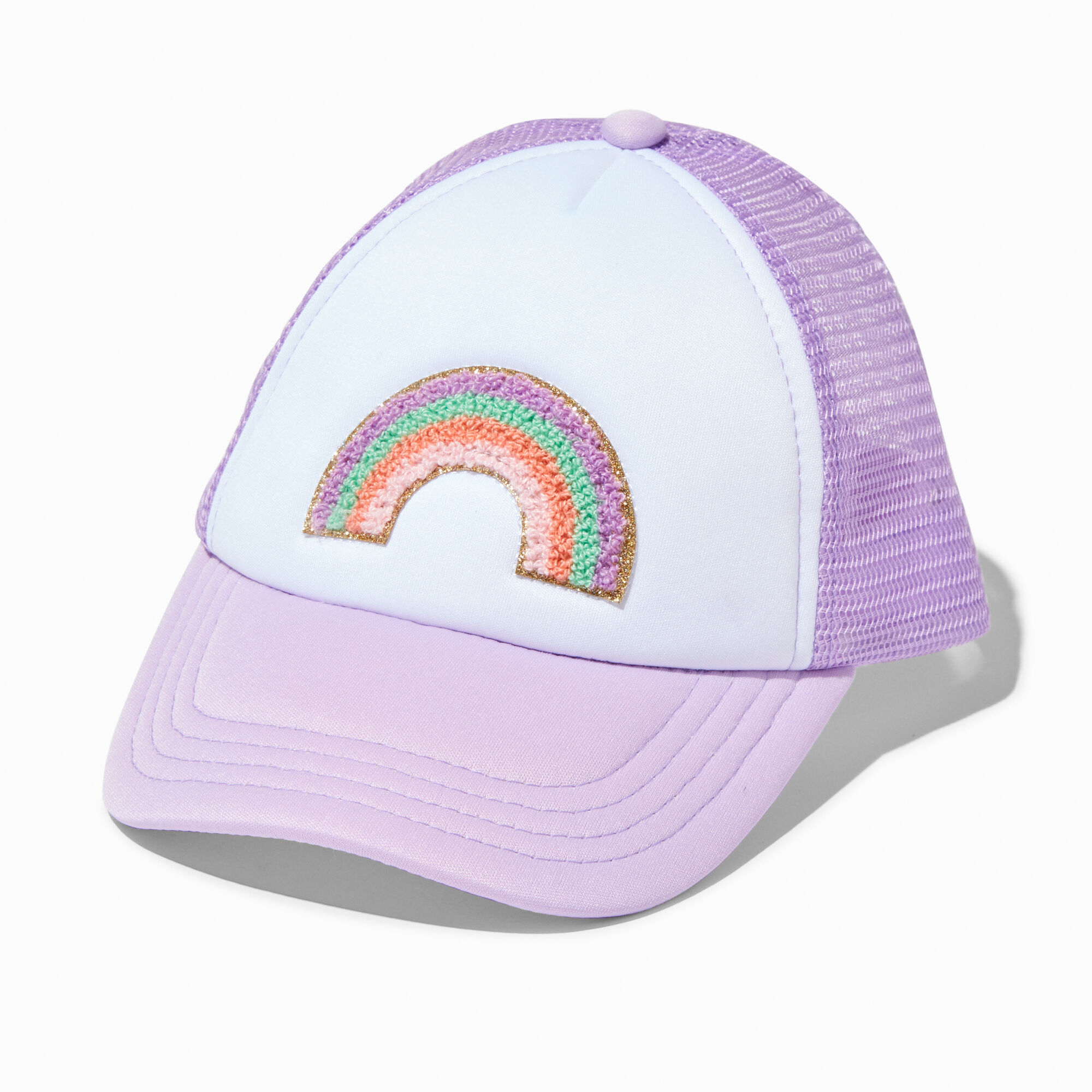 View Claires Club Trucker Hat Rainbow information