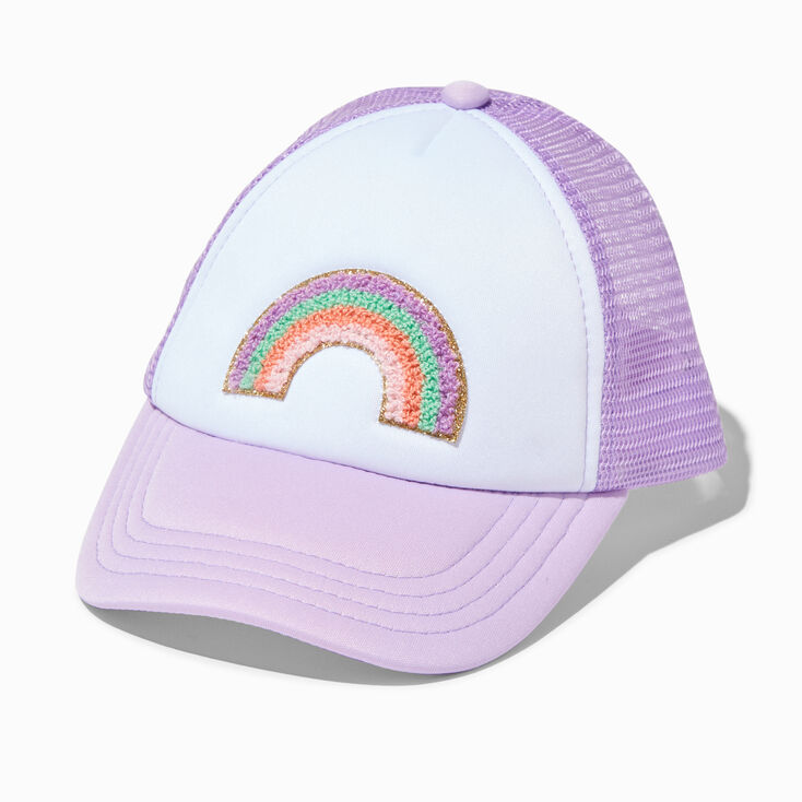 Claire's Club Rainbow Trucker Hat
