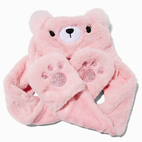Claire&#39;s Club Pink Bear Hood,