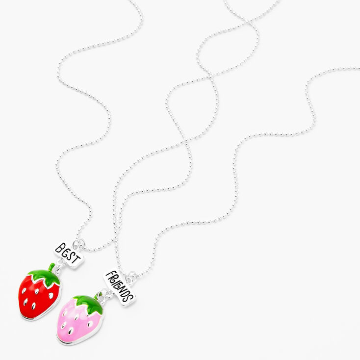 Best Friends Strawberry Pendant Necklaces - 2 Pack,