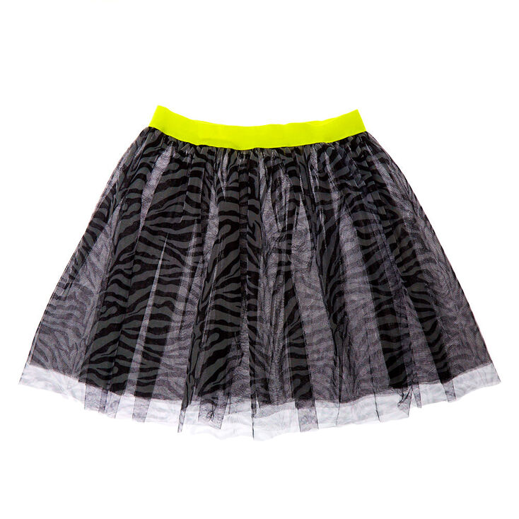 Claire's Long tutu à imprimé zèbre