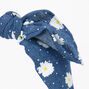 Daisy Denim Bow Headband,