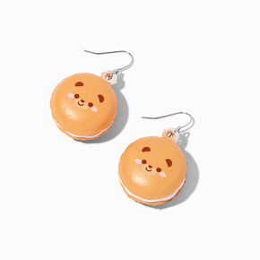 Squish Bear Macaron 1&quot; Drop Earrings,