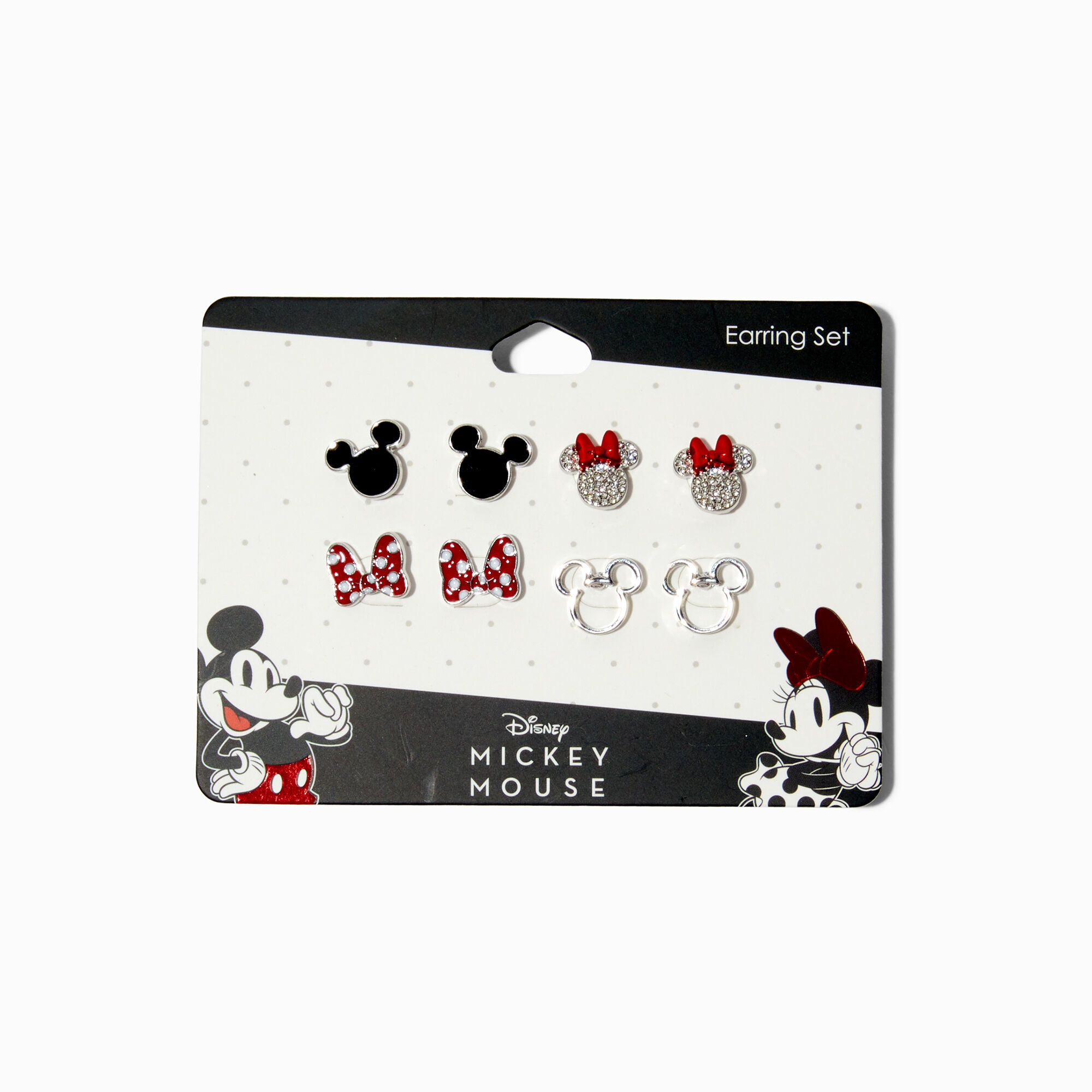 View Claires Disney 100 Mickey Mouse Earring Set 4 Pack information