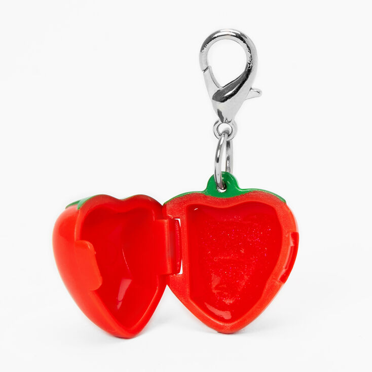 Strawberry Charm Keyring Lip Gloss,